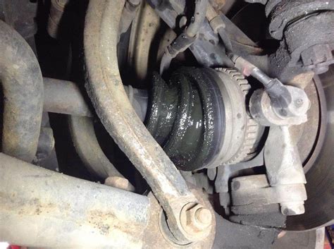 cv joint boot leaking