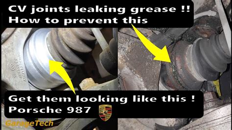 cv joint leaking grease